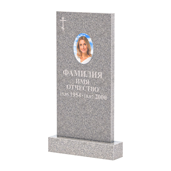 Памятники из цветного гранита в Москве | Памятник из Сибирского гранита прямой