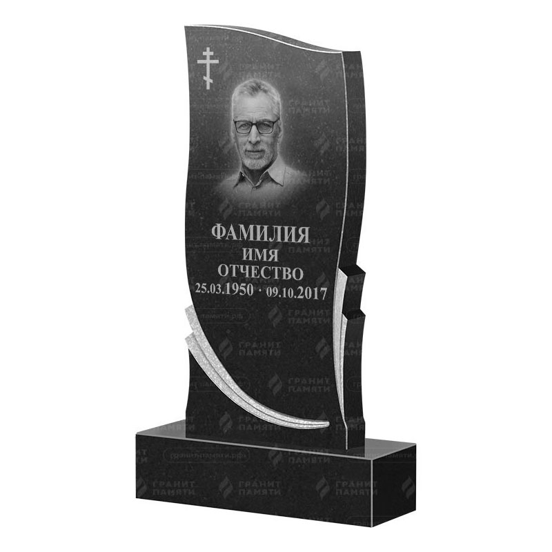 Памятники из гранита вертикальные в Москве | Гранитный памятник ФГ-044
