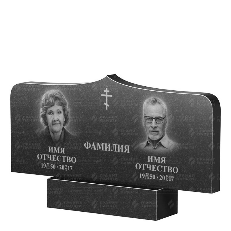 Гранитные памятники в Москве | Двойной гранитный памятник ФГ-260