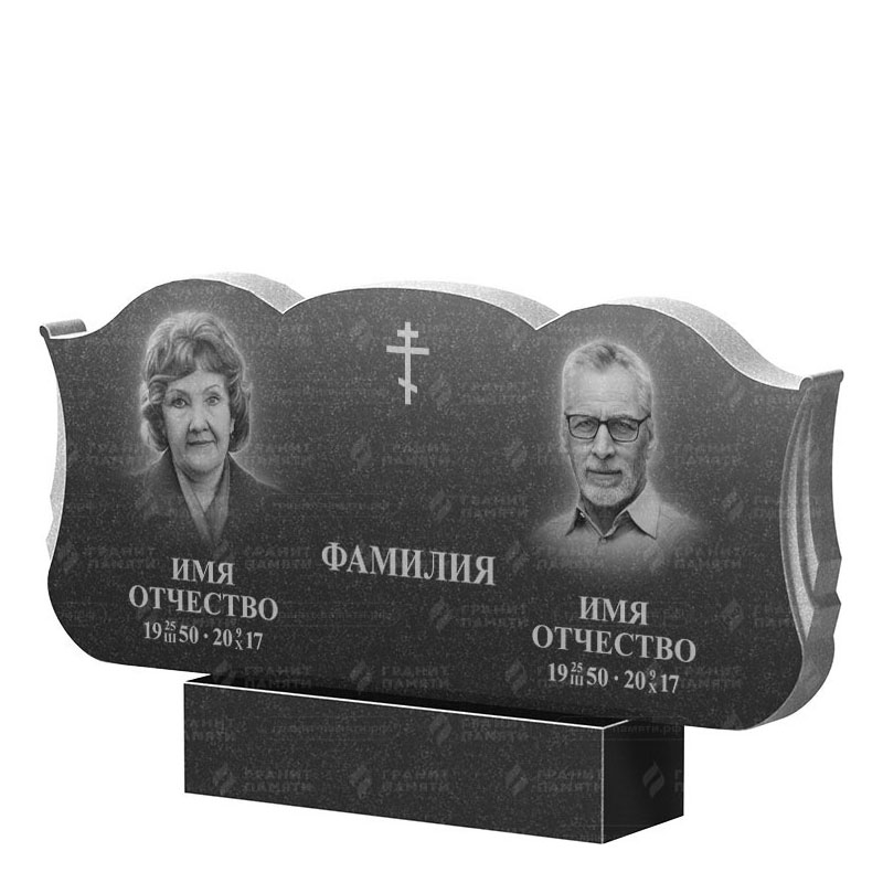 Гранитные памятники в Москве | Двойной гранитный памятник ФГ-261