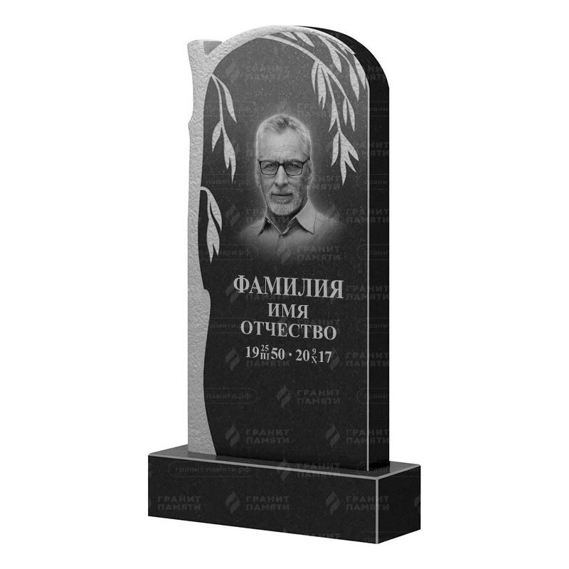 Памятники из гранита с деревом в Москве | Гранитный памятник ФГ-090