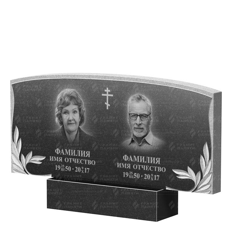 Памятники из гранита двойные в Москве | Двойной гранитный памятник ФГ-135