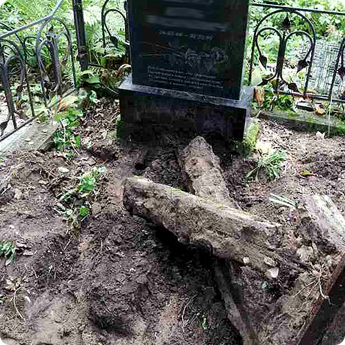 Благоустройство могил | Демонтаж и вывоз деталей надгробных сооружений