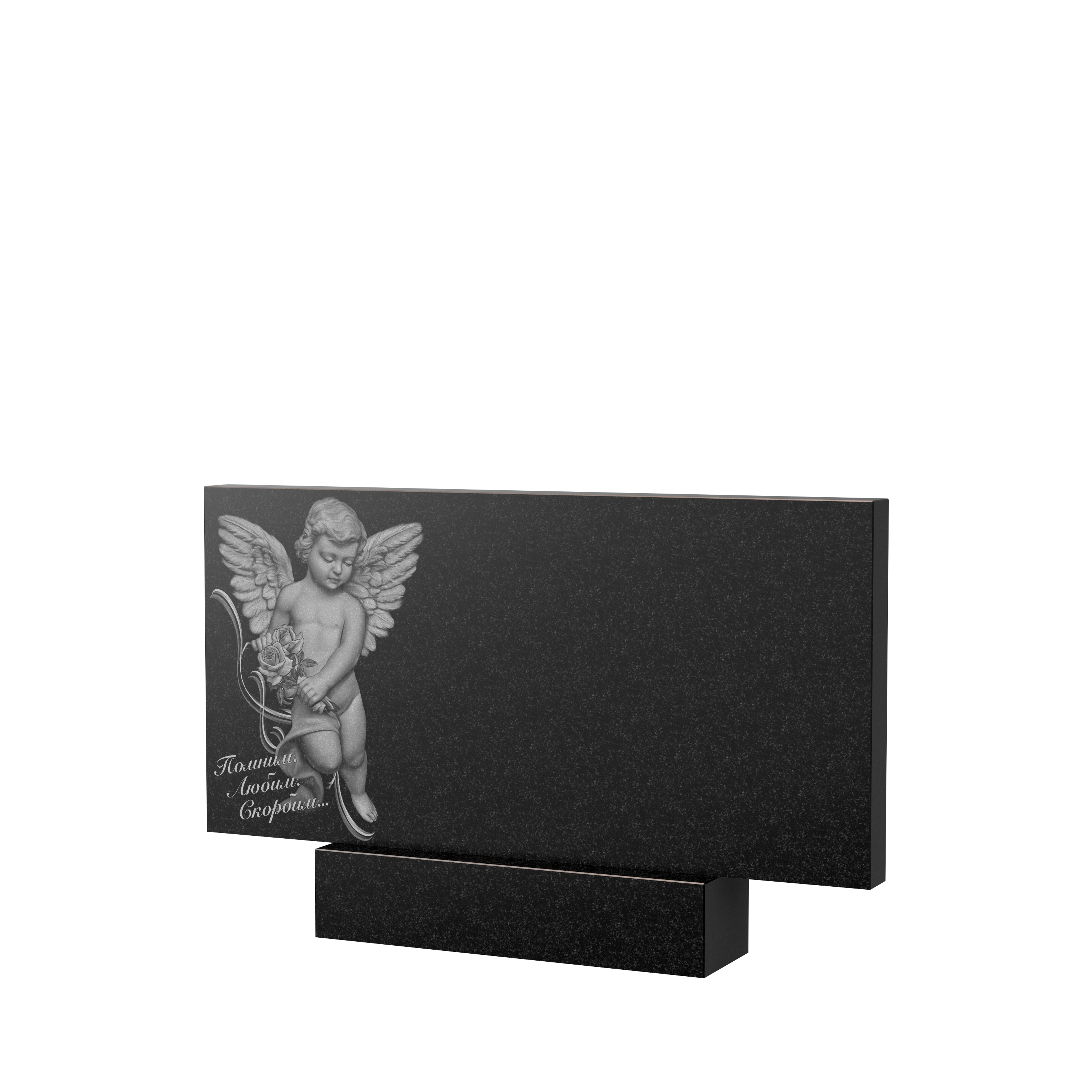 Художественное оформление памятника в Москве | Художественное оформление на гранитную стелу, рисунок ГХО-008