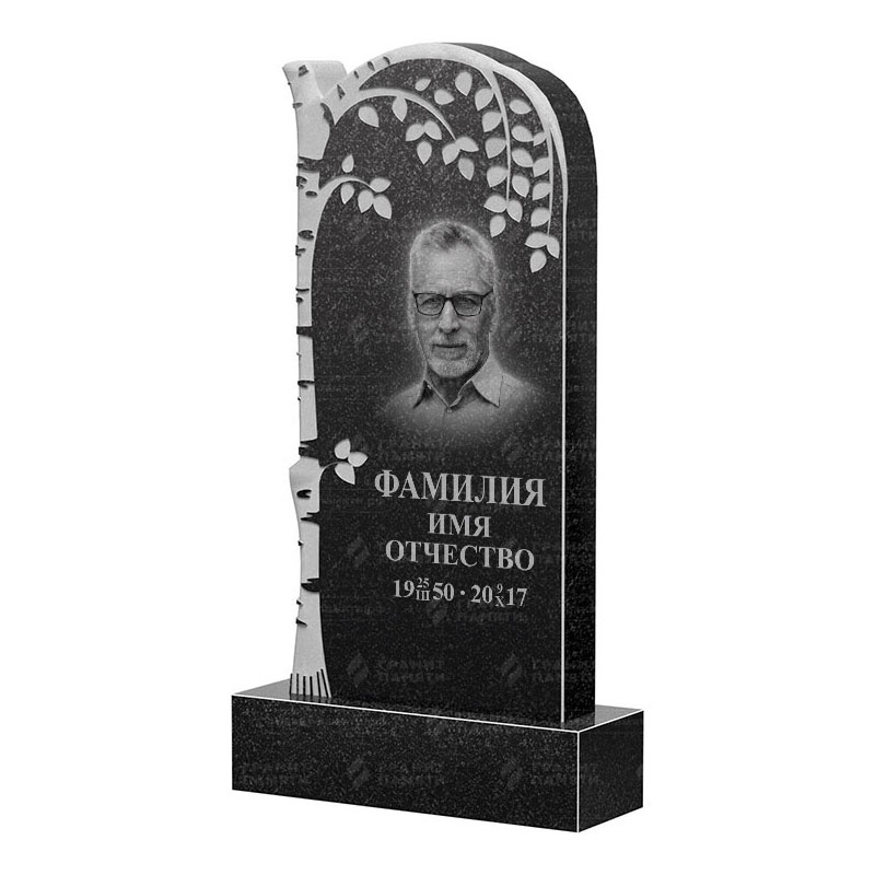 Памятники из гранита с деревом в Москве | Гранитный памятник ФГ-091