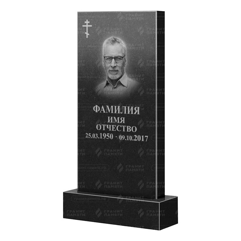 Памятники из гранита классические в Москве | Гранитный памятник Прямой