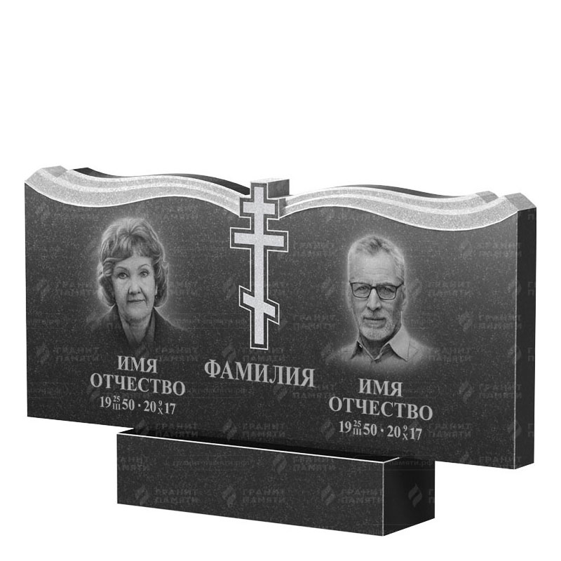 Гранитные памятники в Москве | Двойной гранитный памятник ФГ-262