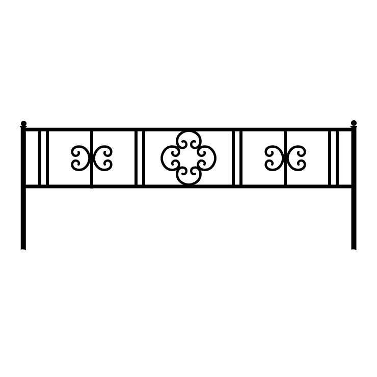 Кованые изделия в Москве | Кованая оградка ОГ.006